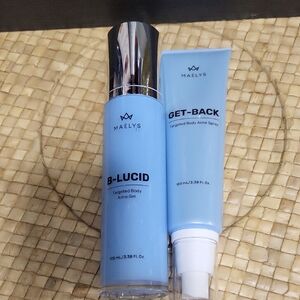 MAËLYS B-LUCID & GET-BACK Targeted Body Acne Gel and Spray - Blue
